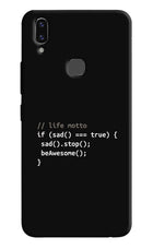 Life Motto Code Vivo V9/V9 Pro/V9 Youth Hard Case Back Cover by Casekaro
