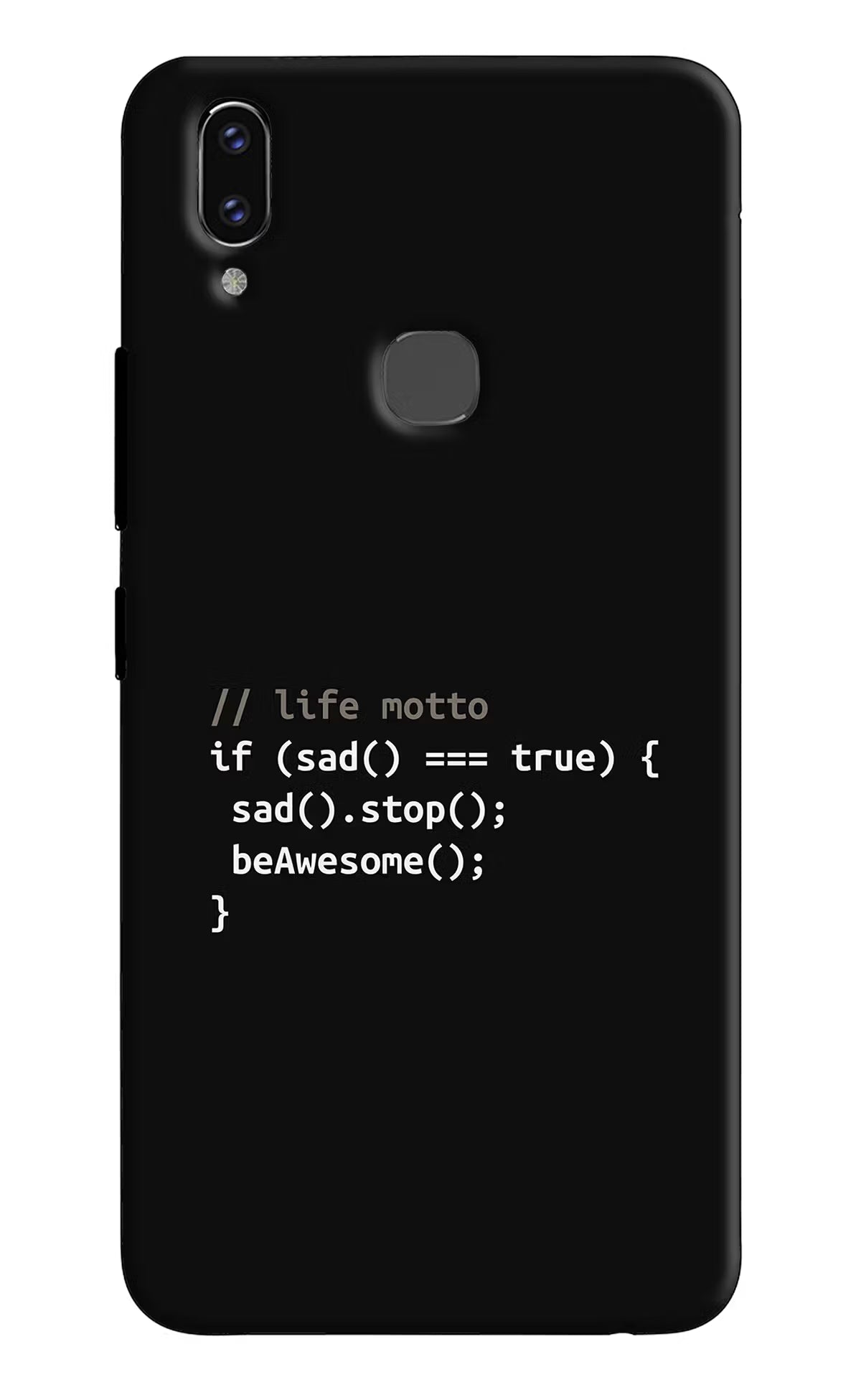 Life Motto Code Vivo V9/V9 Pro/V9 Youth Hard Case Back Cover by Casekaro