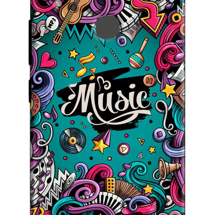 Music Graffiti Vivo V9/V9 Pro/V9 Youth Hard Case Back Cover by Casekaro