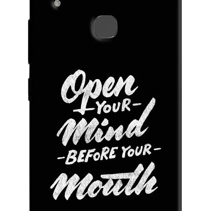 Open Your Mind Before Your Mouth Vivo V9/V9 Pro/V9 Youth Hard Case Back Cover by Casekaro