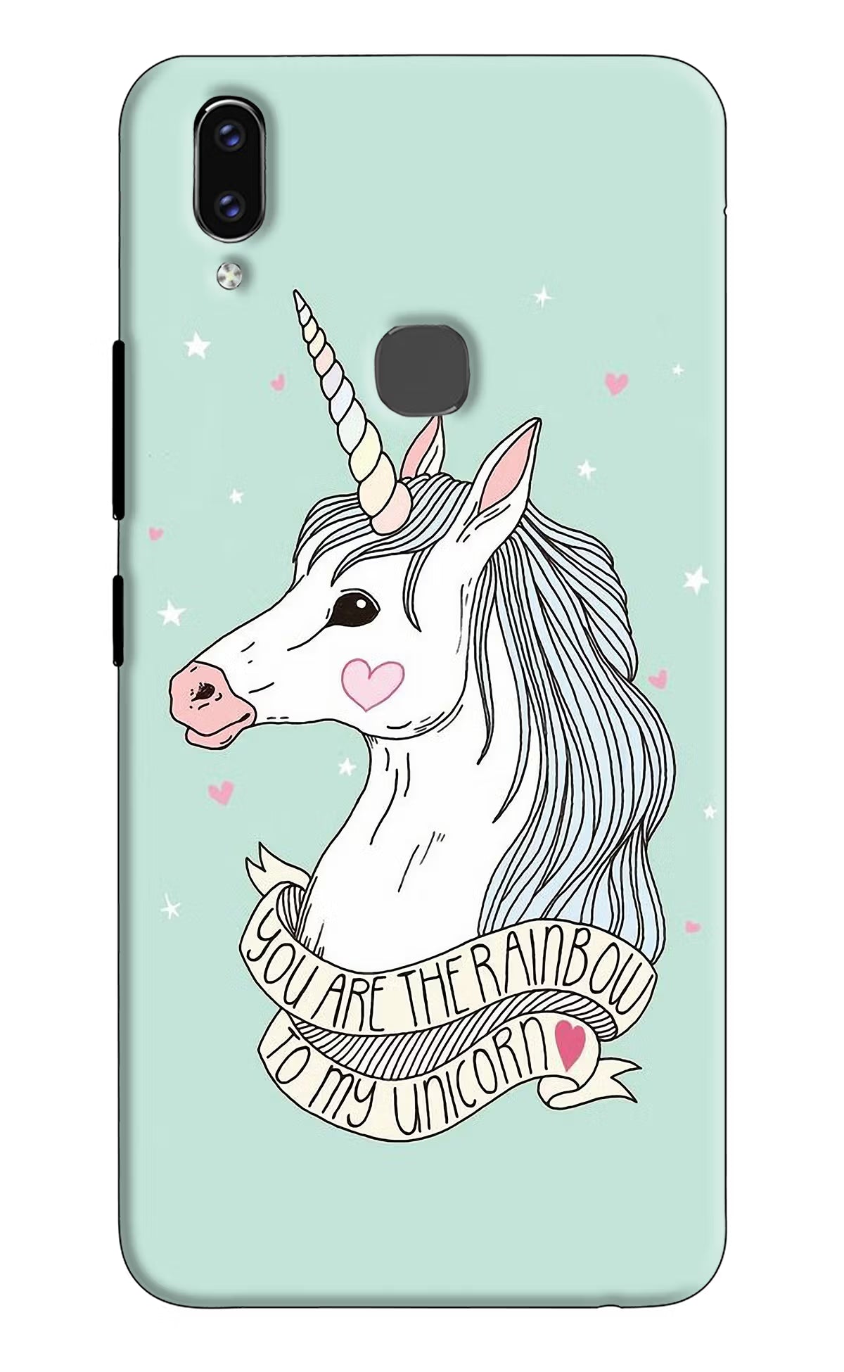 Unicorn Wallpaper Vivo V9/V9 Pro/V9 Youth Hard Case Back Cover by Casekaro