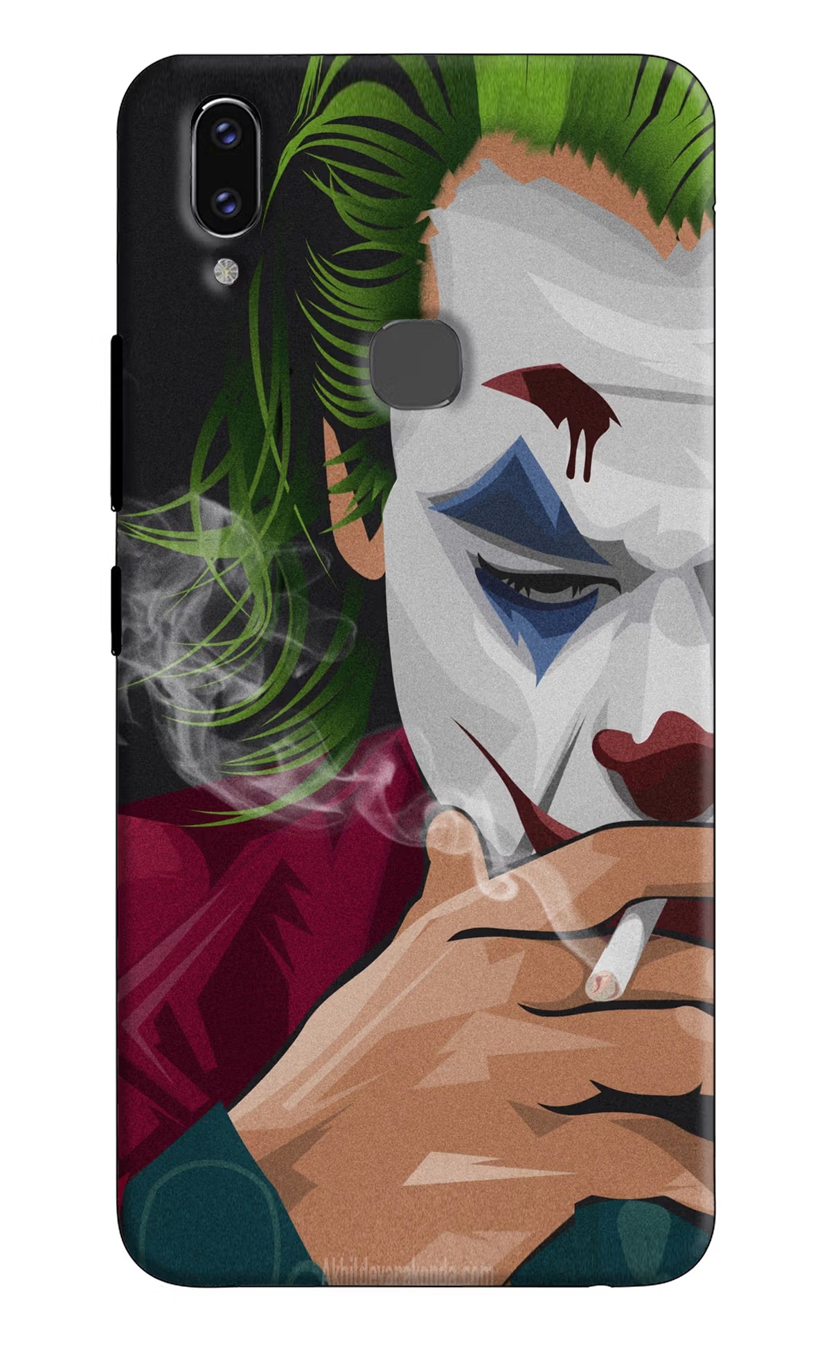 Joker Smoking Vivo V9/V9 Pro/V9 Youth Hard Case Back Cover by Casekaro