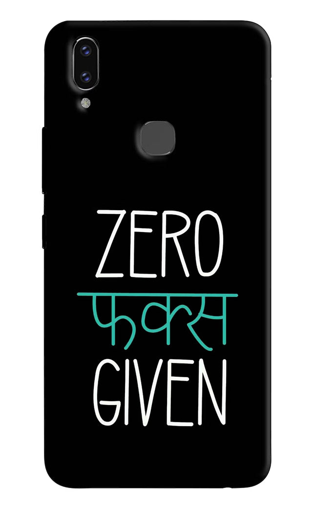 Zero Fucks Given Vivo V9/V9 Pro/V9 Youth Hard Case Back Cover by Casekaro