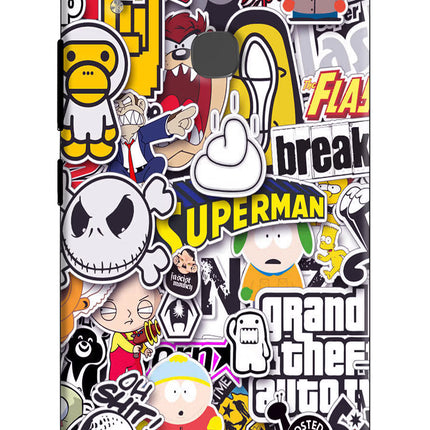 Sticker Bomb Vivo V9/V9 Pro/V9 Youth Hard Case Back Cover by Casekaro