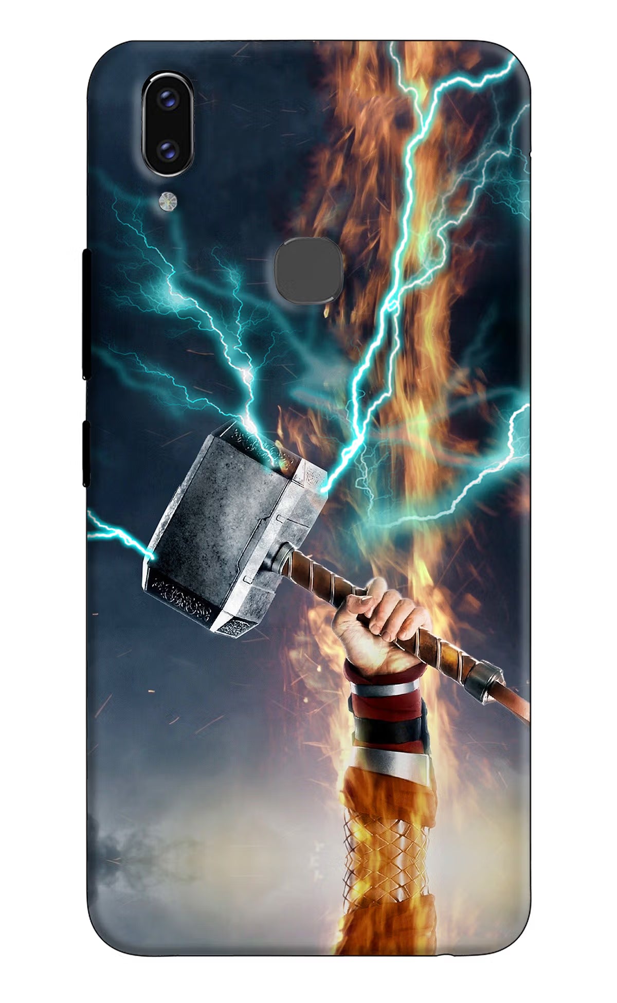 Thor Hammer Mjolnir Vivo V9/V9 Pro/V9 Youth Hard Case Back Cover by Casekaro