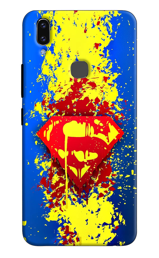 Superman logo Vivo V9/V9 Pro/V9 Youth Hard Case Back Cover by Casekaro