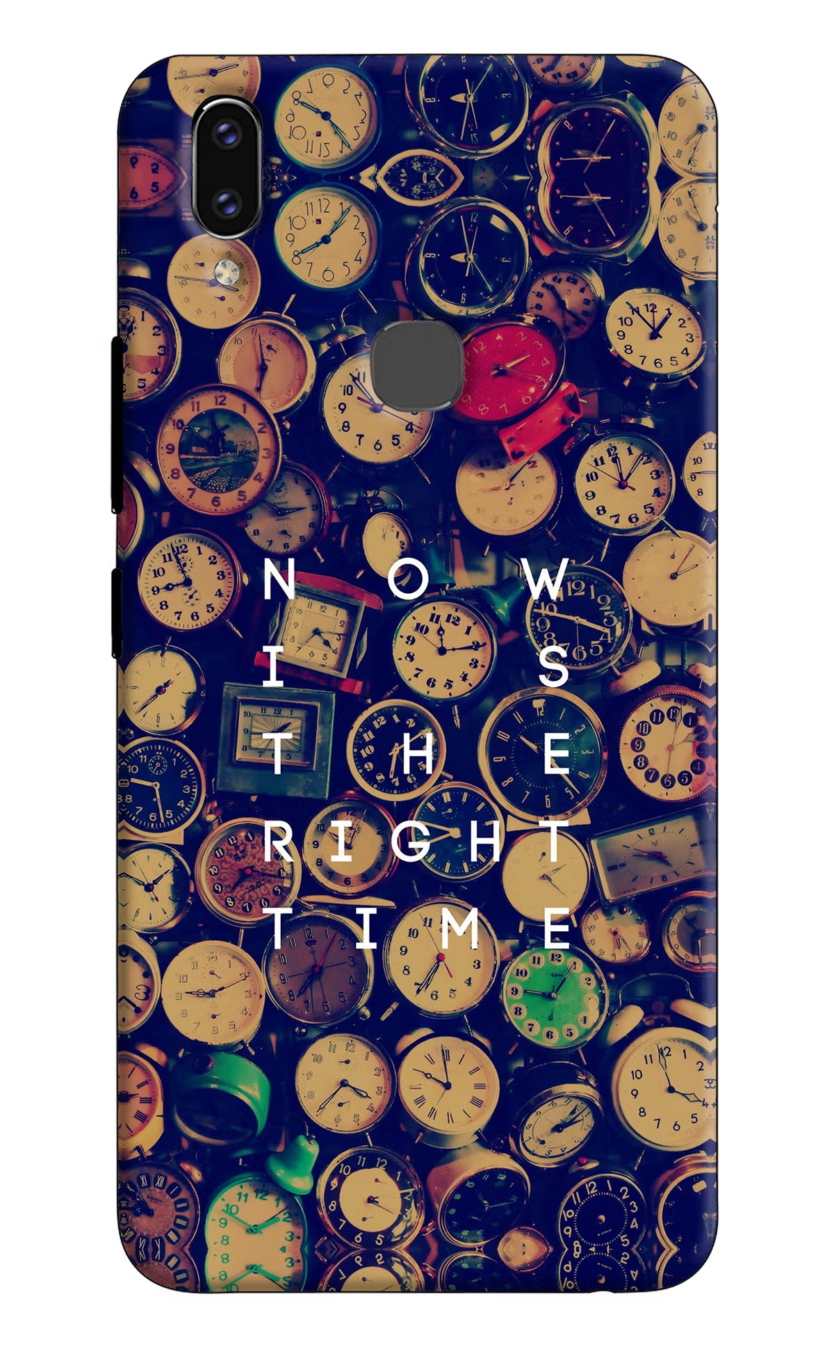 Now is the Right Time Quote Vivo V9/V9 Pro/V9 Youth Hard Case Back Cover by Casekaro
