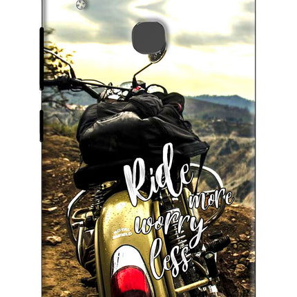 Ride More Worry Less Vivo V9/V9 Pro/V9 Youth Hard Case Back Cover by Casekaro