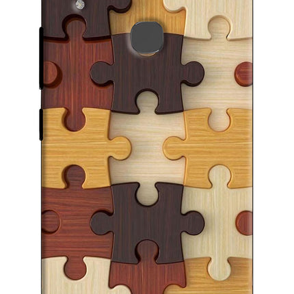 Wooden Puzzle Vivo V9/V9 Pro/V9 Youth Hard Case Back Cover by Casekaro