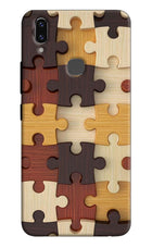 Wooden Puzzle Vivo V9/V9 Pro/V9 Youth Hard Case Back Cover by Casekaro