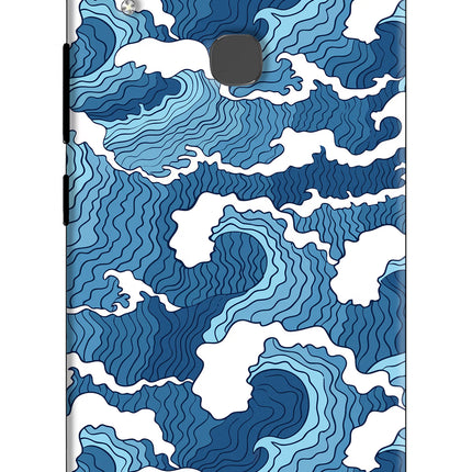 Blue Waves Vivo V9/V9 Pro/V9 Youth Hard Case Back Cover by Casekaro