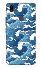 Blue Waves Vivo V9/V9 Pro/V9 Youth Hard Case Back Cover by Casekaro