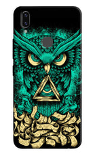 Green Owl Vivo V9/V9 Pro/V9 Youth Hard Case Back Cover by Casekaro