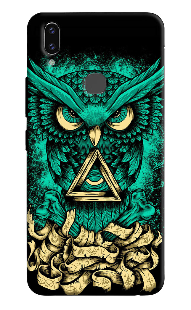 Green Owl Vivo V9/V9 Pro/V9 Youth Hard Case Back Cover by Casekaro