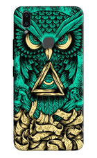 Green Owl Vivo V9/V9 Pro/V9 Youth Hard Case Back Cover by Casekaro