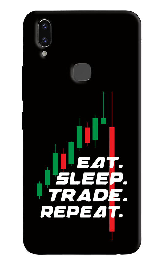 Eat Sleep Trade Repeat Vivo V9/V9 Pro/V9 Youth Hard Case Back Cover by Casekaro
