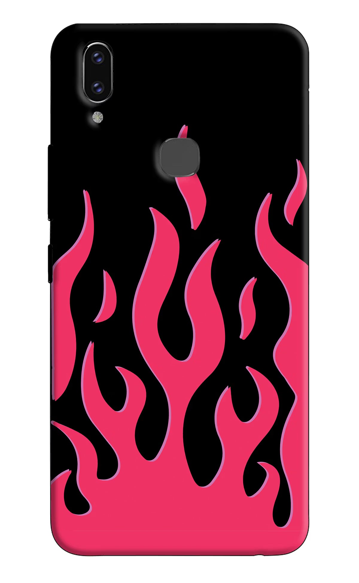 Fire Flames Vivo V9/V9 Pro/V9 Youth Hard Case Back Cover by Casekaro