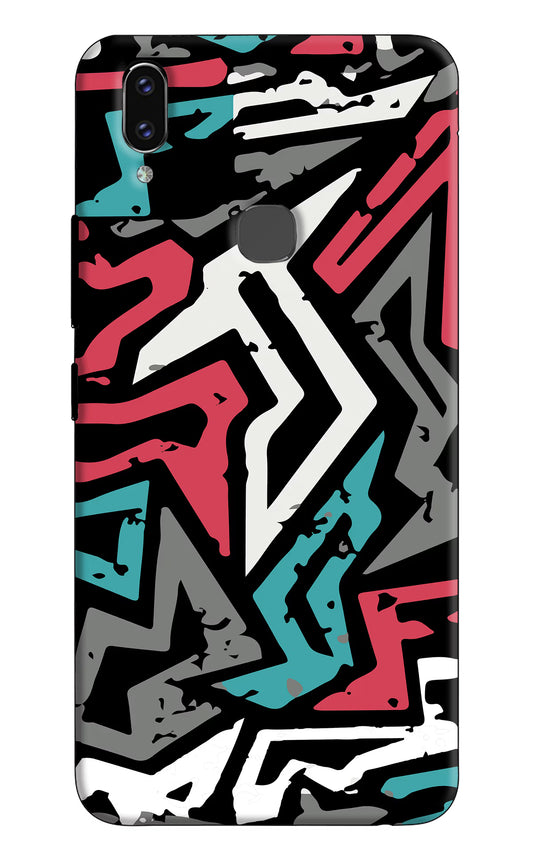 Geometric Graffiti Vivo V9/V9 Pro/V9 Youth Hard Case Back Cover by Casekaro