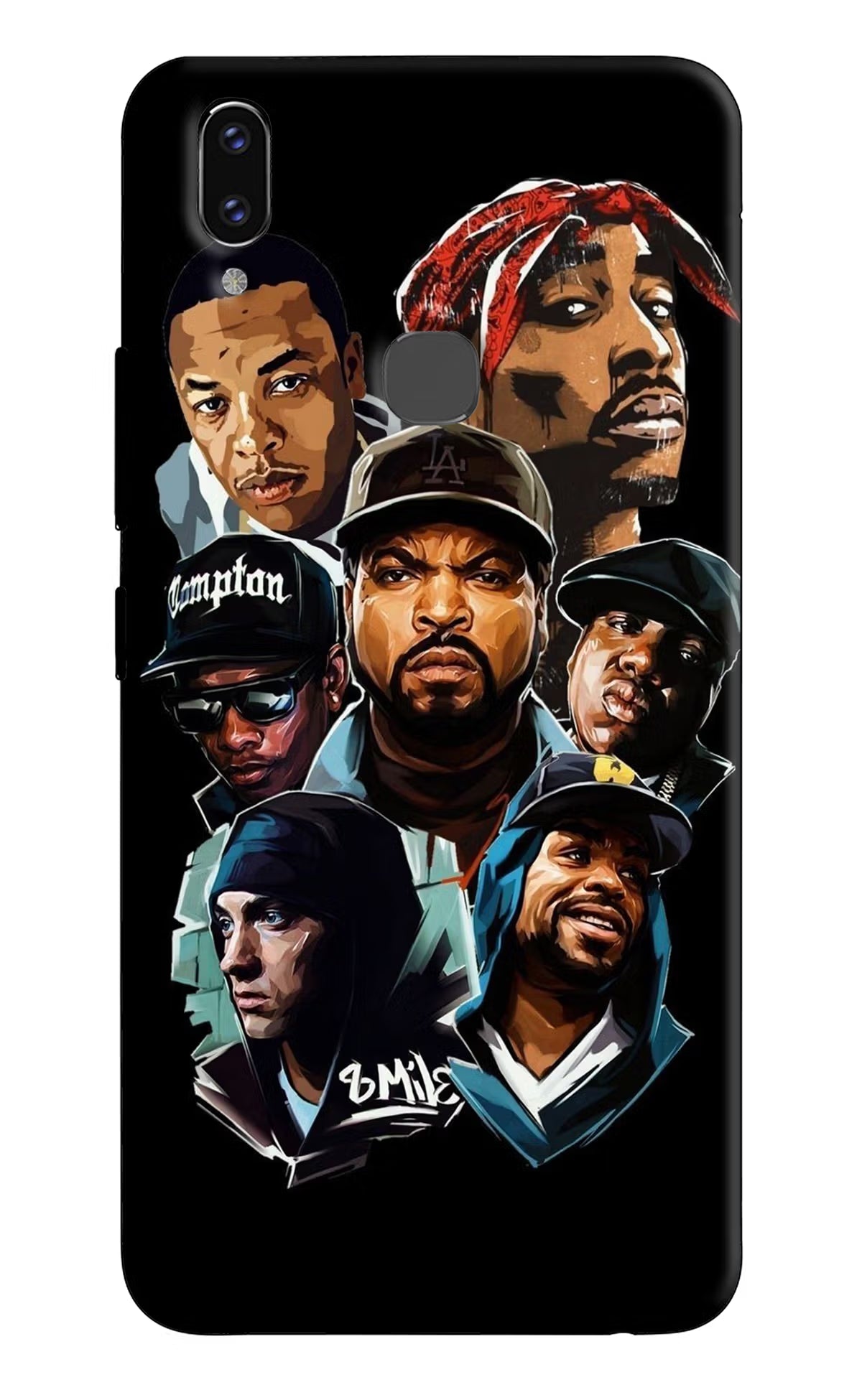 Rappers Vivo V9/V9 Pro/V9 Youth Hard Case Back Cover by Casekaro
