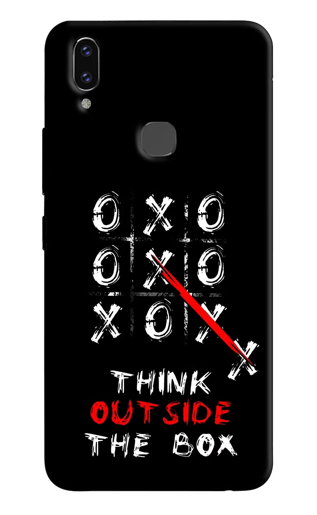 Think out of the BOX Vivo V9/V9 Pro/V9 Youth Hard Case Back Cover by Casekaro
