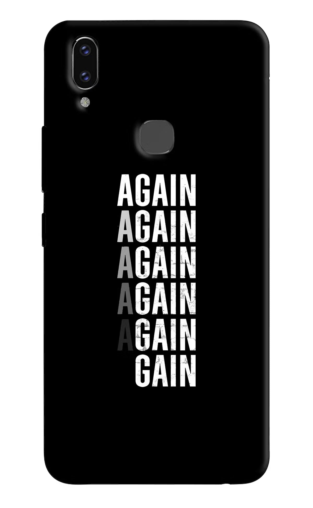 Again Again Gain Vivo V9/V9 Pro/V9 Youth Hard Case Back Cover by Casekaro