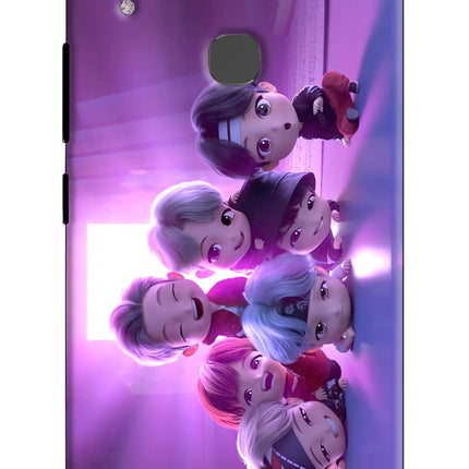 BTS Chibi Vivo V9/V9 Pro/V9 Youth Hard Case Back Cover by Casekaro