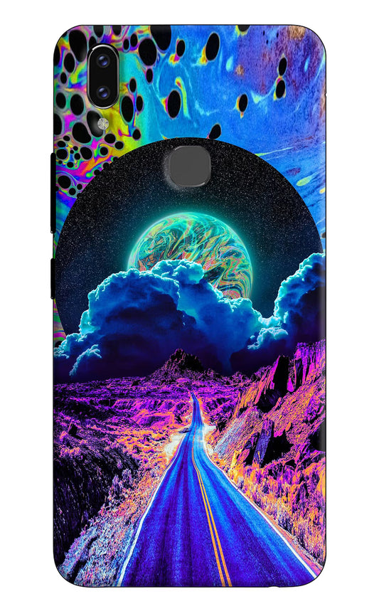 Psychedelic Painting Vivo V9/V9 Pro/V9 Youth Hard Case Back Cover by Casekaro