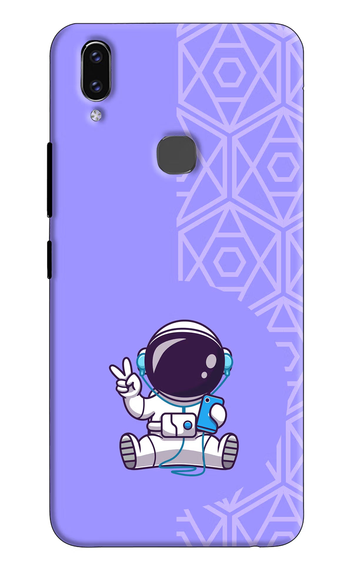 Cute Astronaut Chilling Vivo V9/V9 Pro/V9 Youth Hard Case Back Cover by Casekaro