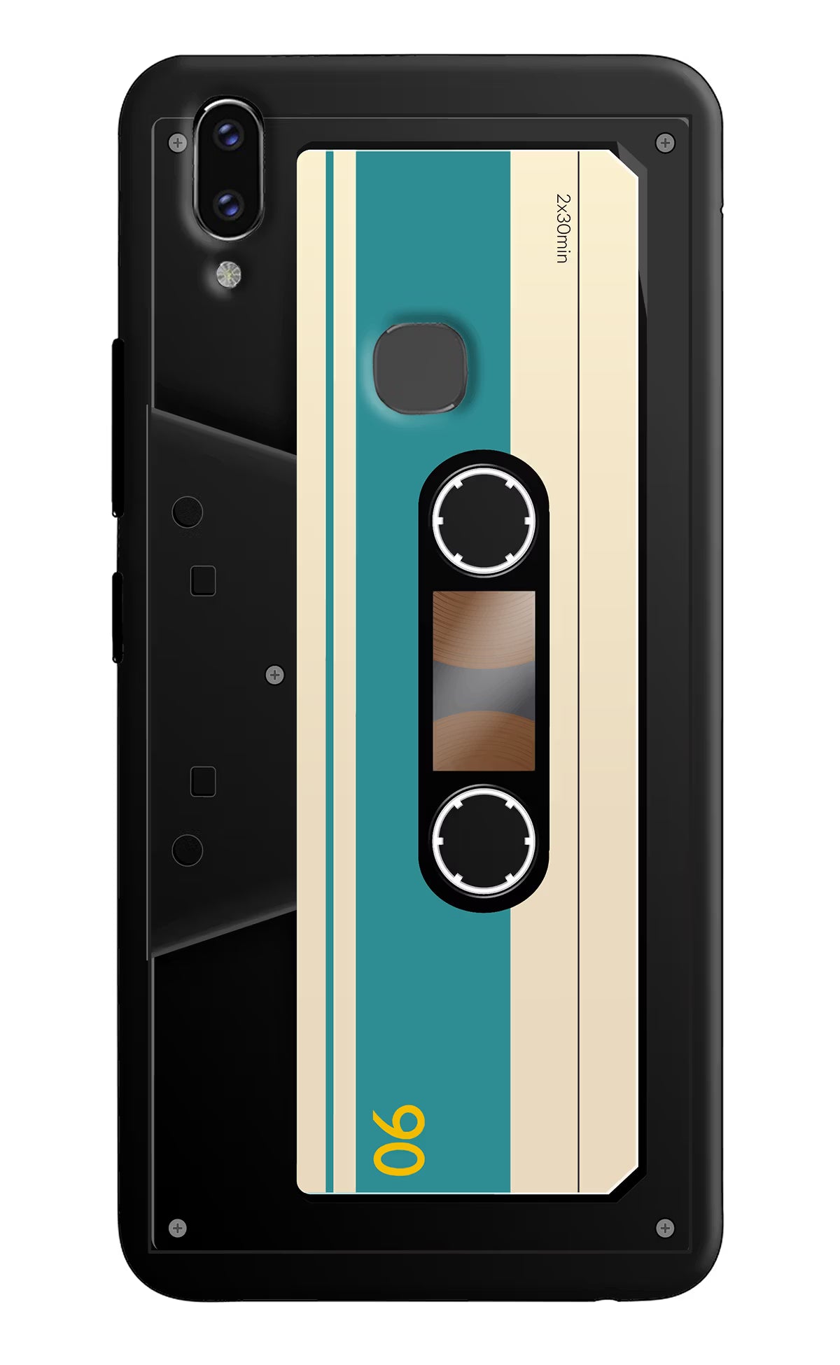 Cassette Vivo V9/V9 Pro/V9 Youth Hard Case Back Cover by Casekaro
