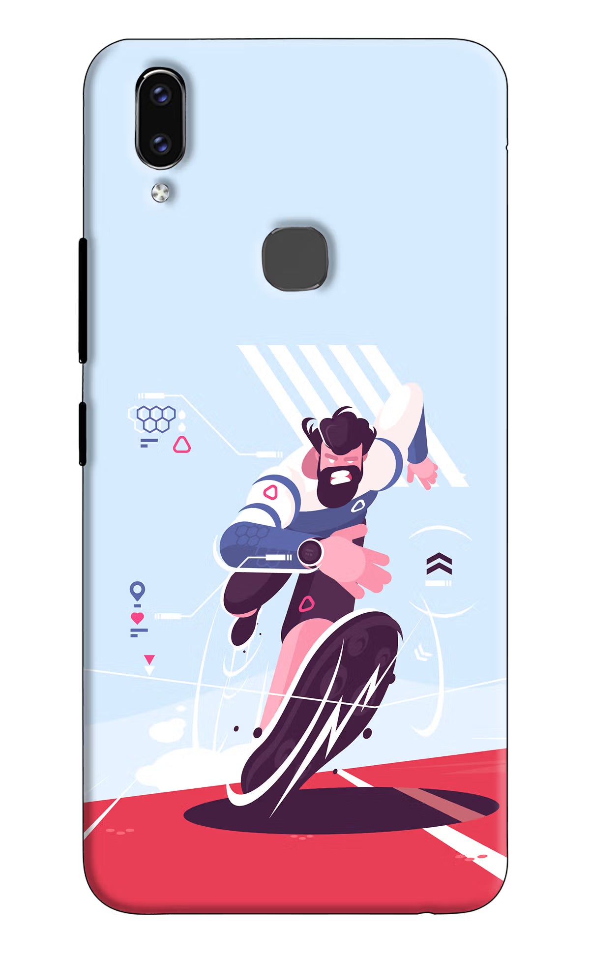 Run Pro Vivo V9/V9 Pro/V9 Youth Hard Case Back Cover by Casekaro