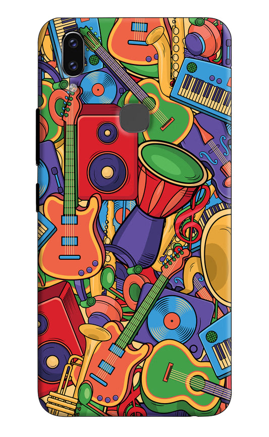 Music Instrument Doodle Vivo V9/V9 Pro/V9 Youth Hard Case Back Cover by Casekaro