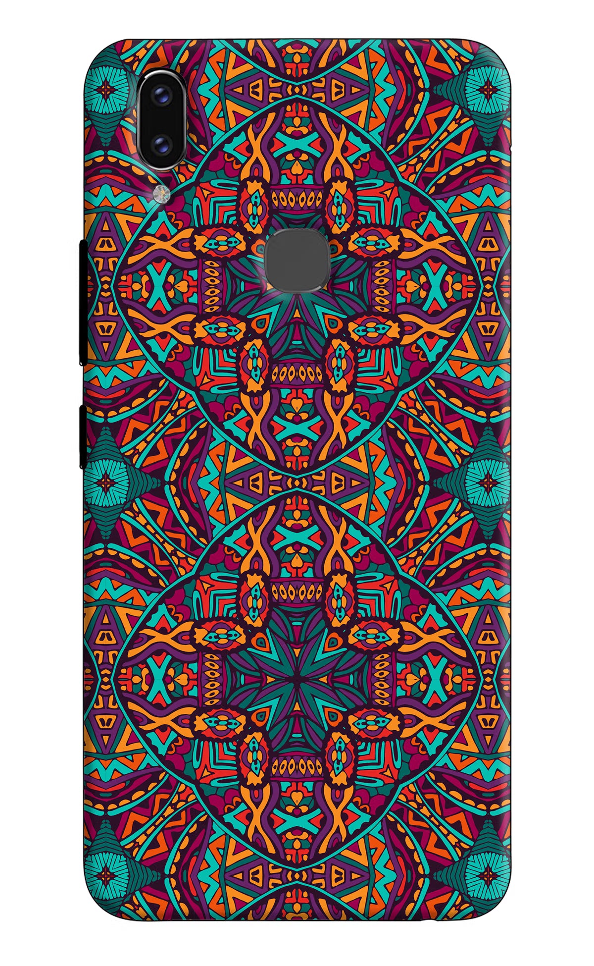 Colour Mandala Vivo V9/V9 Pro/V9 Youth Hard Case Back Cover by Casekaro