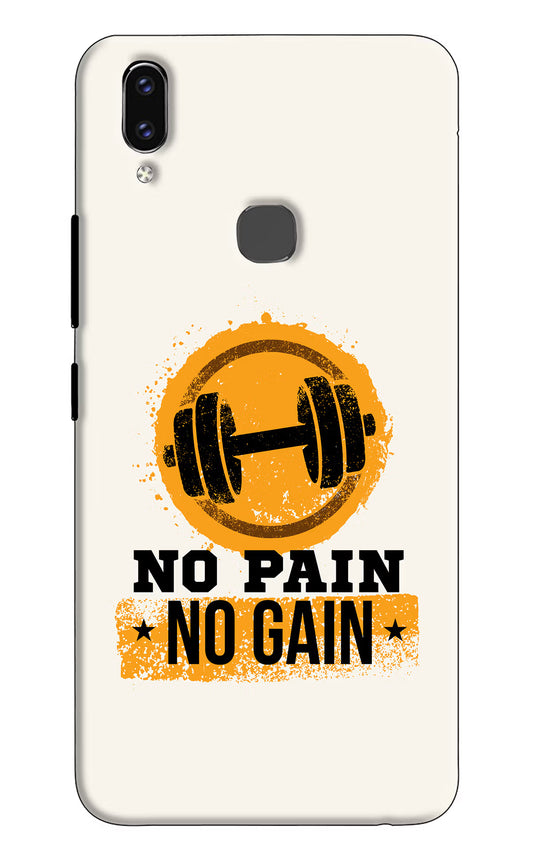 No Pain No Gain Vivo V9/V9 Pro/V9 Youth Hard Case Back Cover by Casekaro