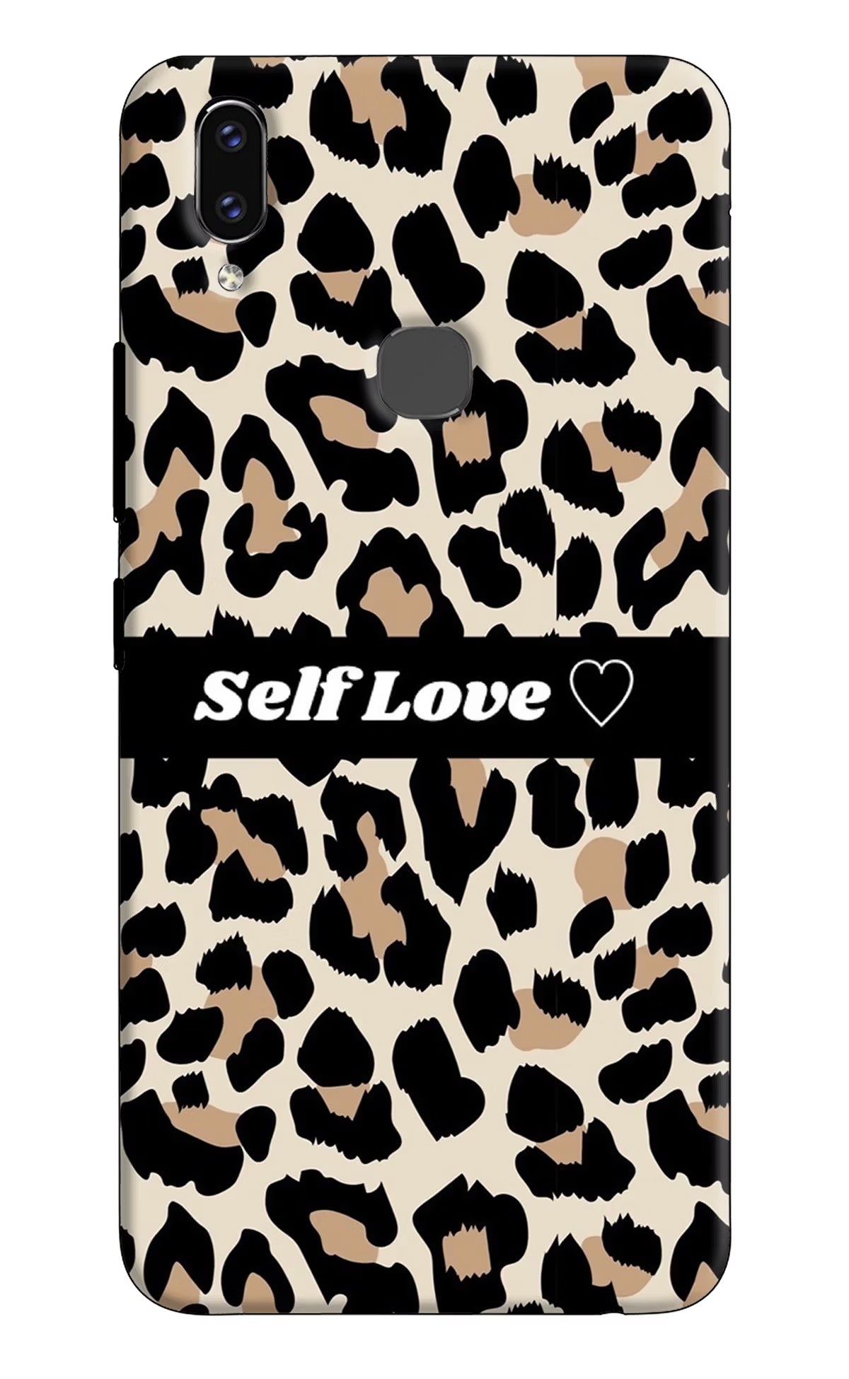 Leopard Print Self Love Vivo V9/V9 Pro/V9 Youth Hard Case Back Cover by Casekaro