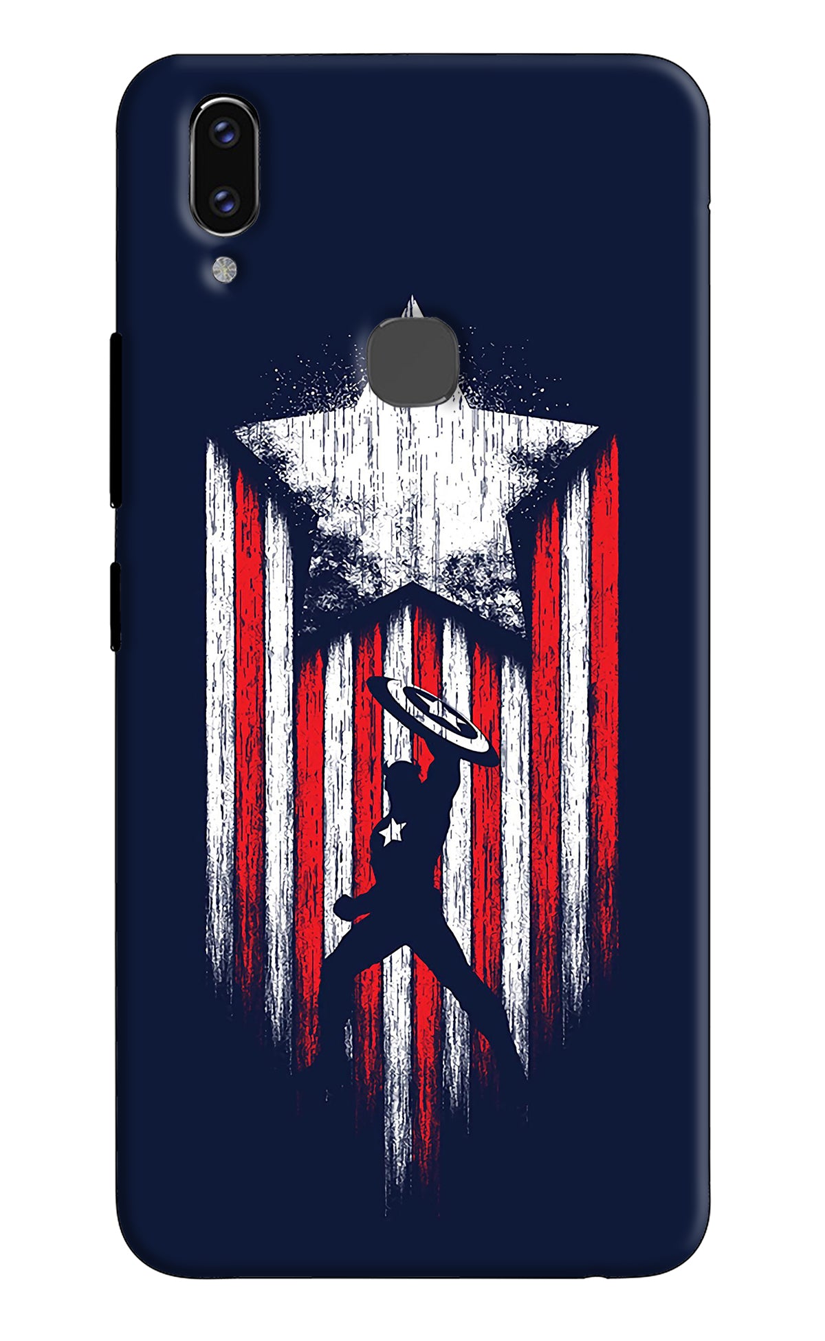 Captain America Marvel Art Vivo V9/V9 Pro/V9 Youth Back Cover