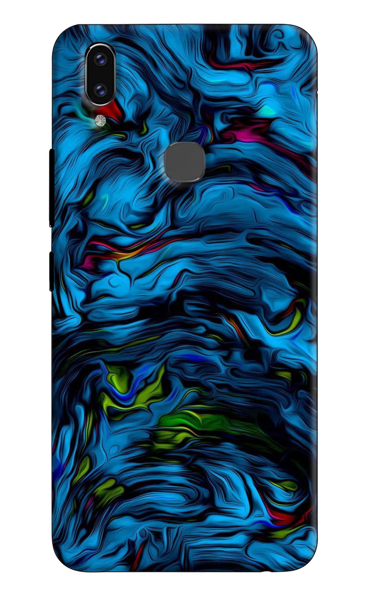 Dark Blue Abstract Vivo V9/V9 Pro/V9 Youth Hard Case Back Cover by Casekaro
