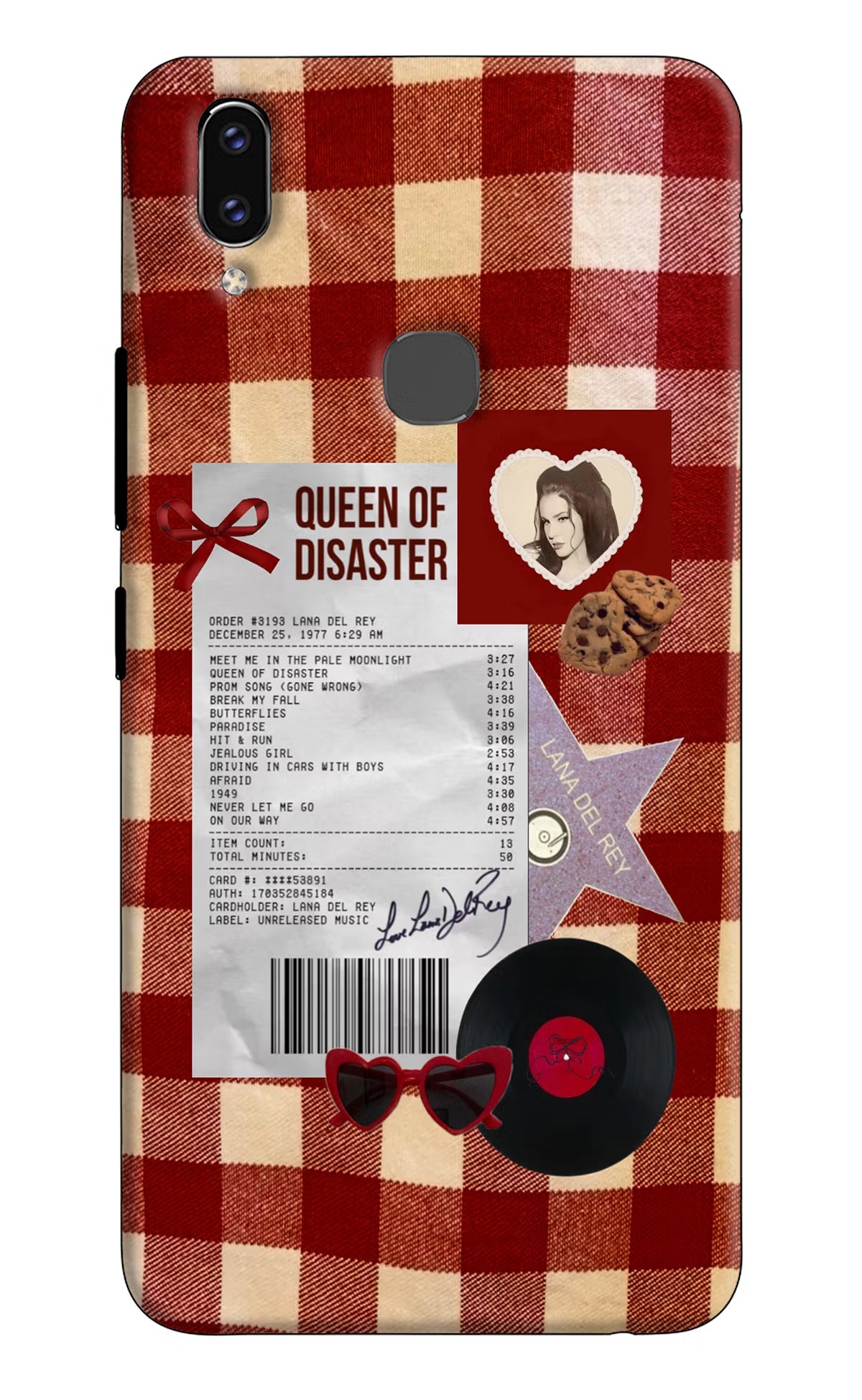 Queen of Disaster Vivo V9/V9 Pro/V9 Youth Hard Case Back Cover by Casekaro