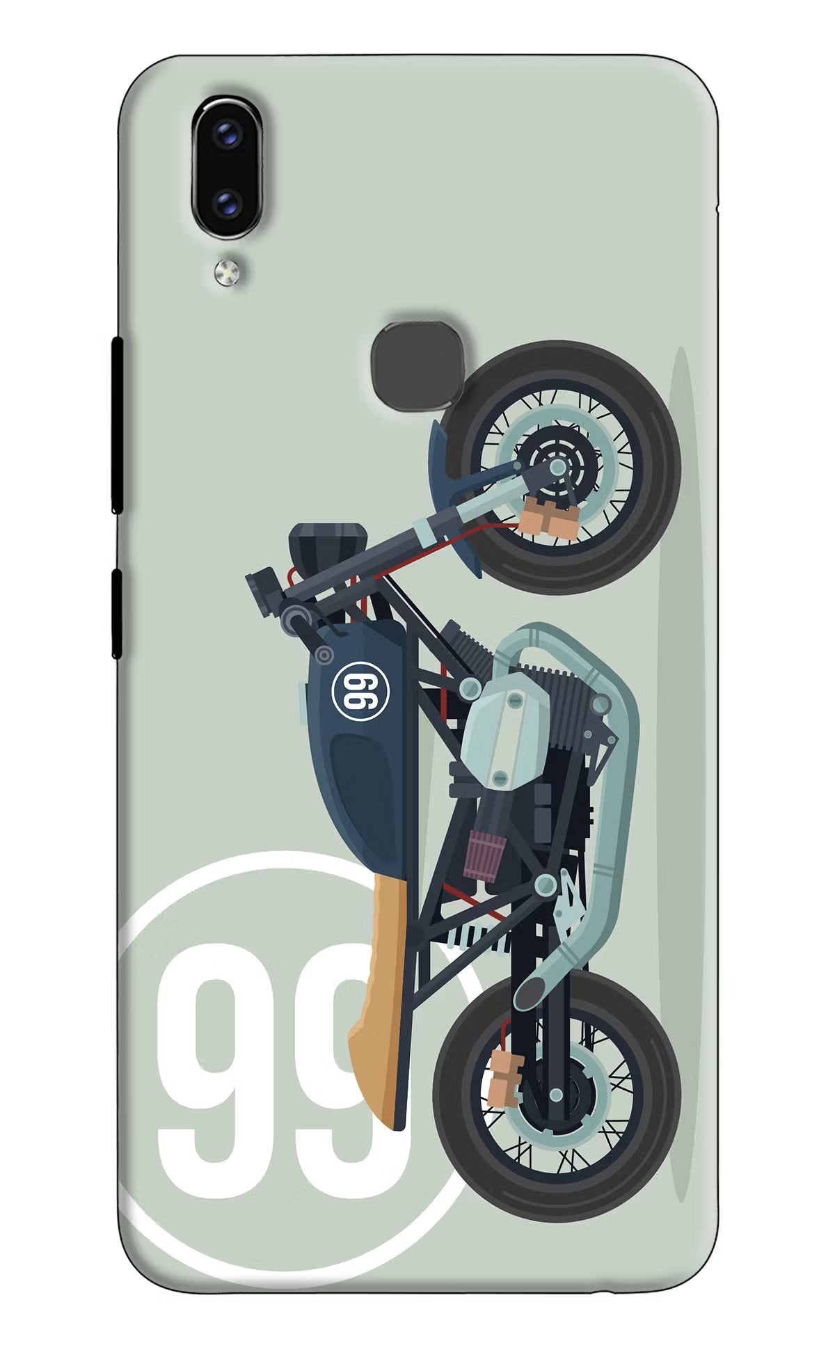 Classic Cafe Racer 99 Vivo V9/V9 Pro/V9 Youth Hard Case Back Cover by Casekaro