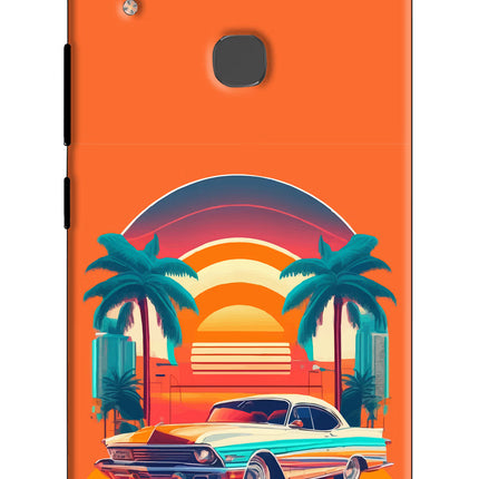 Palm Drive 80s Vivo V9/V9 Pro/V9 Youth Hard Case Back Cover by Casekaro