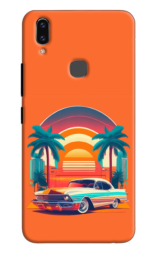 Palm Drive 80s Vivo V9/V9 Pro/V9 Youth Hard Case Back Cover by Casekaro