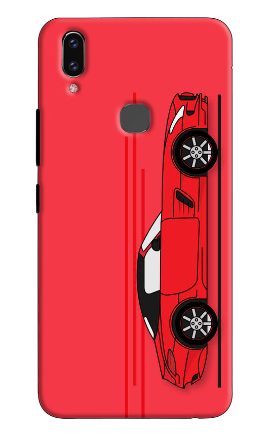 Red Velocity Vivo V9/V9 Pro/V9 Youth Hard Case Back Cover by Casekaro