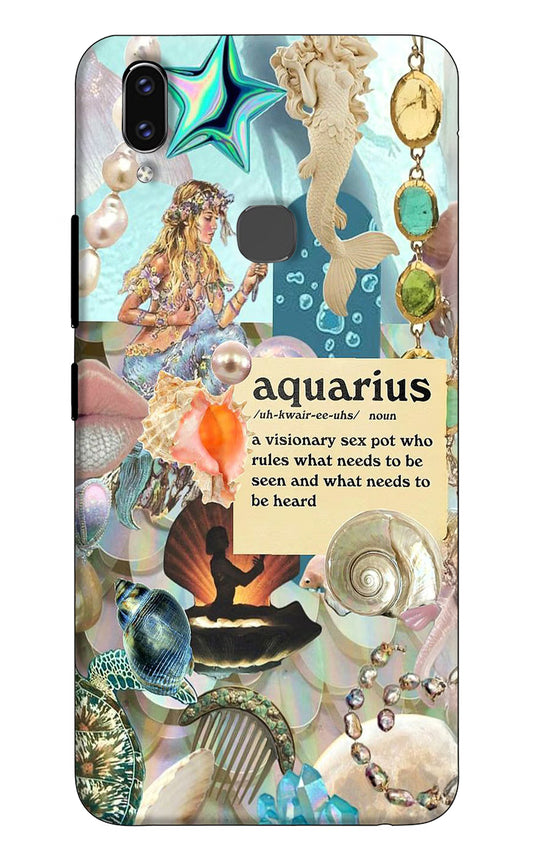 Aquarius Zodiac Vivo V9/V9 Pro/V9 Youth Hard Case Back Cover by Casekaro