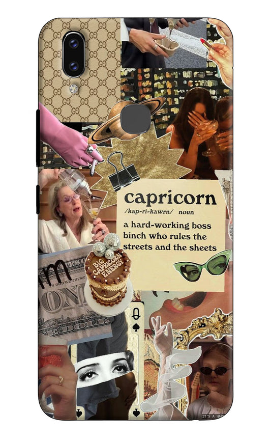 Capricorn Zodiac Vivo V9/V9 Pro/V9 Youth Hard Case Back Cover by Casekaro