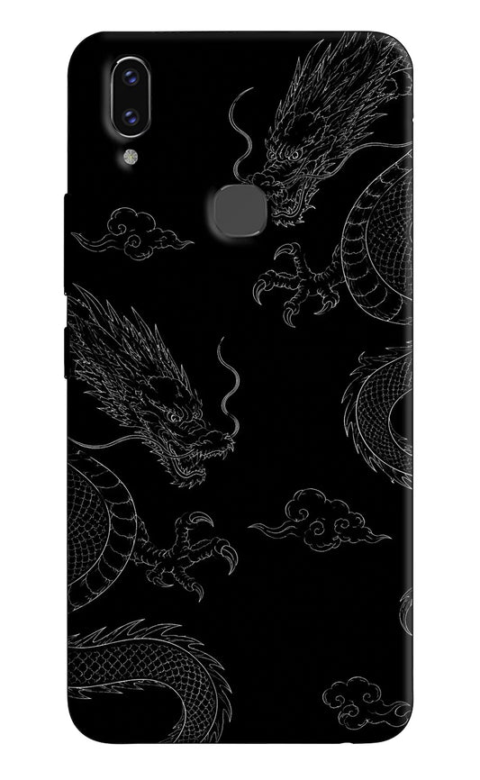 Twin Dragons Vivo V9/V9 Pro/V9 Youth Hard Case Back Cover by Casekaro