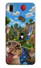 Minecraft Cat Chaos Vivo V9/V9 Pro/V9 Youth Hard Case Back Cover by Casekaro