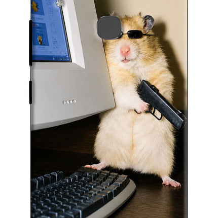 Hacker Hamster Vivo V9/V9 Pro/V9 Youth Hard Case Back Cover by Casekaro
