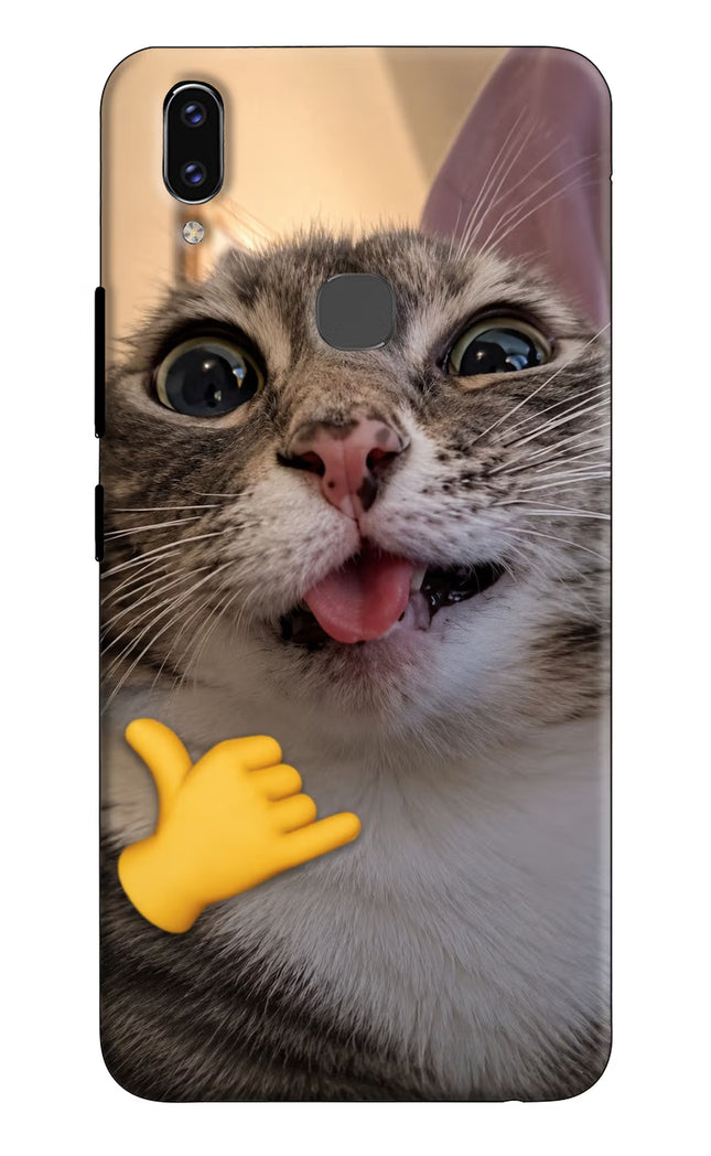 Silly Cat Call Vivo V9/V9 Pro/V9 Youth Hard Case Back Cover by Casekaro
