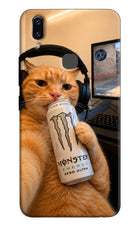 Gamer Cat Energy Vivo V9/V9 Pro/V9 Youth Hard Case Back Cover by Casekaro