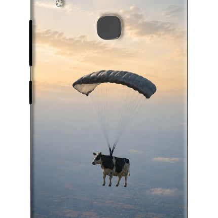 Skydiving Cow Vivo V9/V9 Pro/V9 Youth Hard Case Back Cover by Casekaro