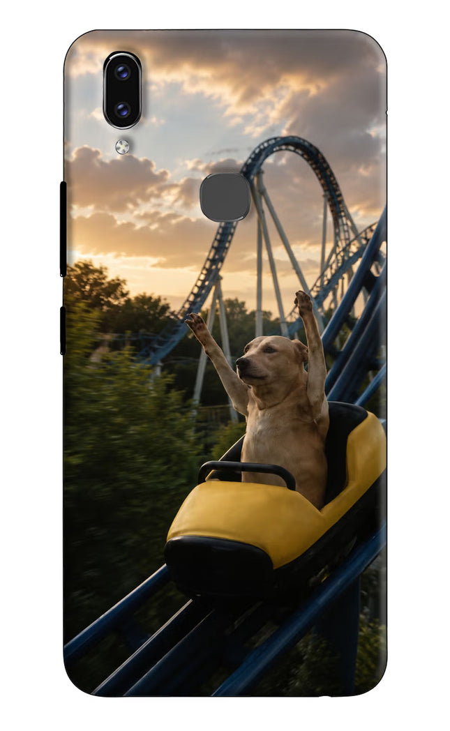 Rollercoaster Dog Vivo V9/V9 Pro/V9 Youth Hard Case Back Cover by Casekaro